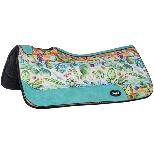 Tough1® Cactus Print Felt Saddle Pad