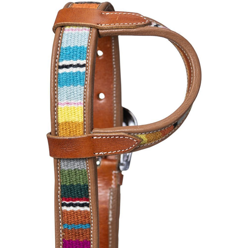 Load image into Gallery viewer, Silver Royal Woven Serape Belt One-Ear Headstall
