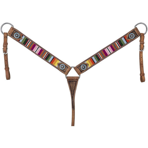 Silver Royal Woven Serape Belt Breastcollar