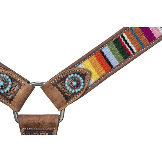 Silver Royal Woven Serape Belt Breastcollar