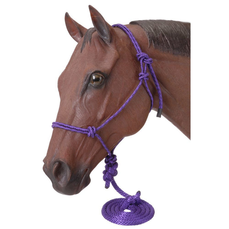 Load image into Gallery viewer, Tough1® Poly Rope Halter with Lead
