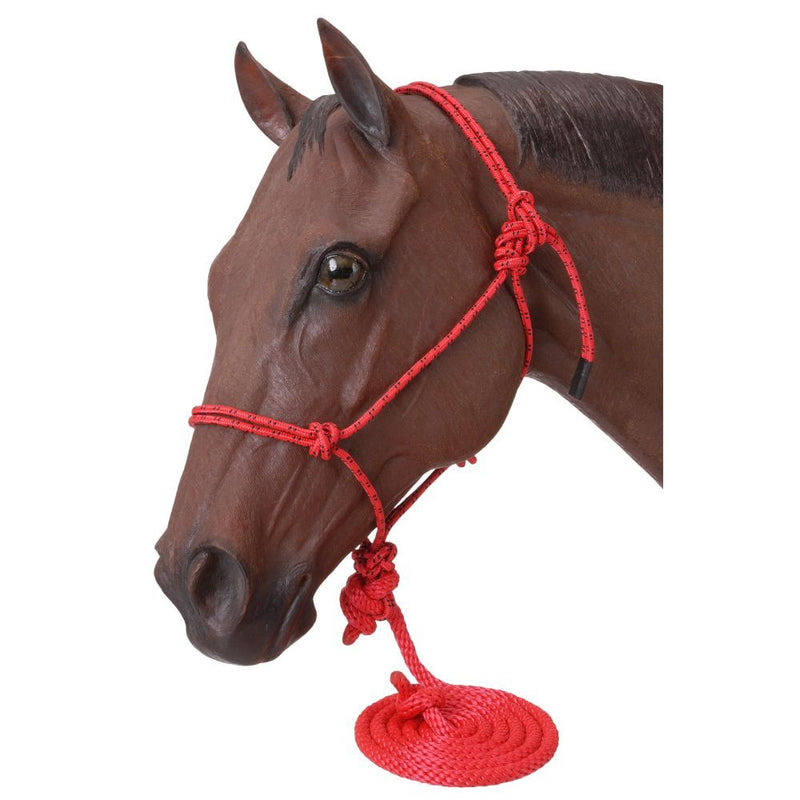 Load image into Gallery viewer, Tough1® Poly Rope Halter with Lead
