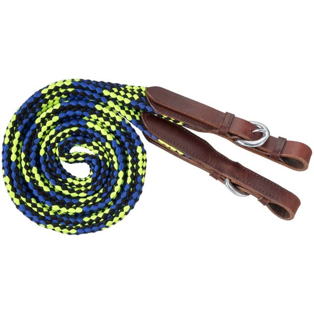 Load image into Gallery viewer, Tough1®  Flat Braided Trail Reins
