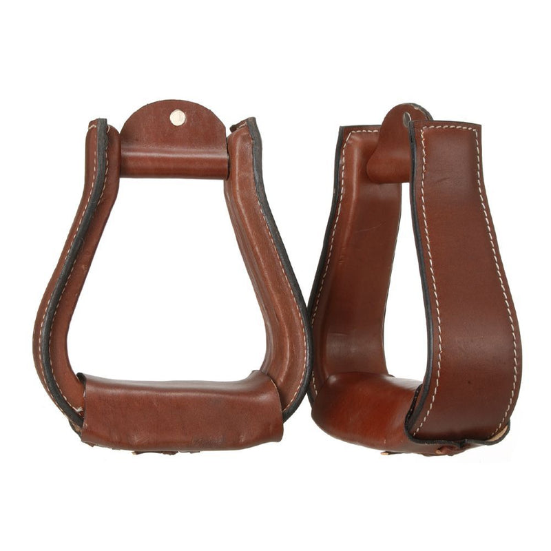 Load image into Gallery viewer, Tough1® Leather Covered Stirrups
