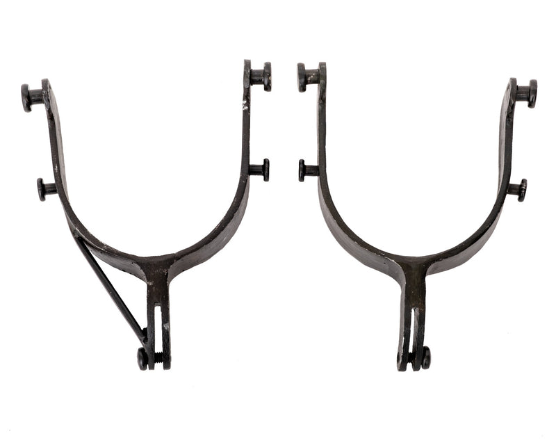 Load image into Gallery viewer, JB Saddle Bronc Spurs - 1 3/4&quot; w/Rein Bar
