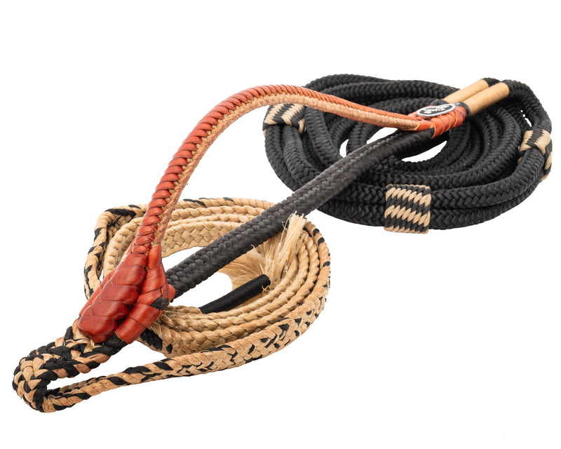 Load image into Gallery viewer, Brazilian Bull Rope - 3/4&quot; Full Laced Handle 7/8&quot; Soft Tail
